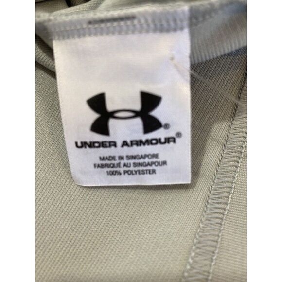Under Armour Mens Large Gray Baseball Heat Gear Full Button Jersey NWT - Picture 6 of 8